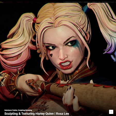 LevelUp Digital – Sculpting & Texturing Harley Quinn