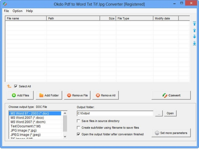 Okdo Pdf to Word Txt Tif Jpg Converter 5.6