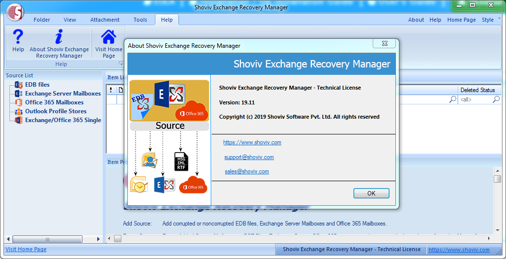 Shoviv Exchange Recovery Manager 19.11 (Technical License)