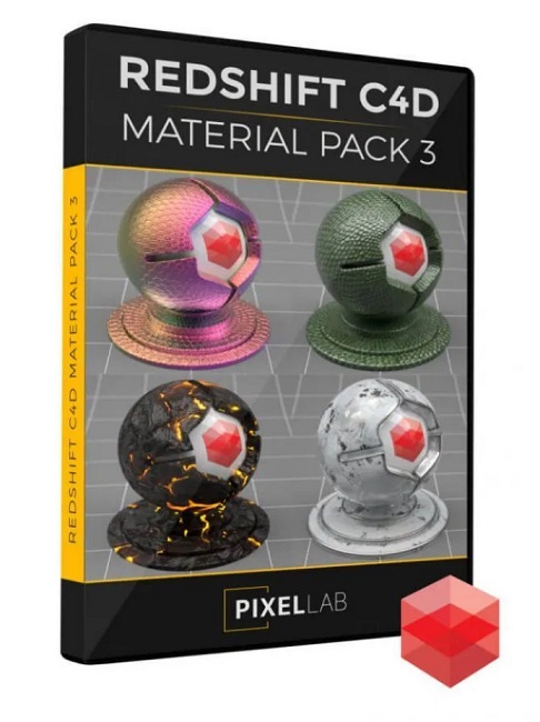 The Pixel Lab – Redshift C4D Material Pack 2