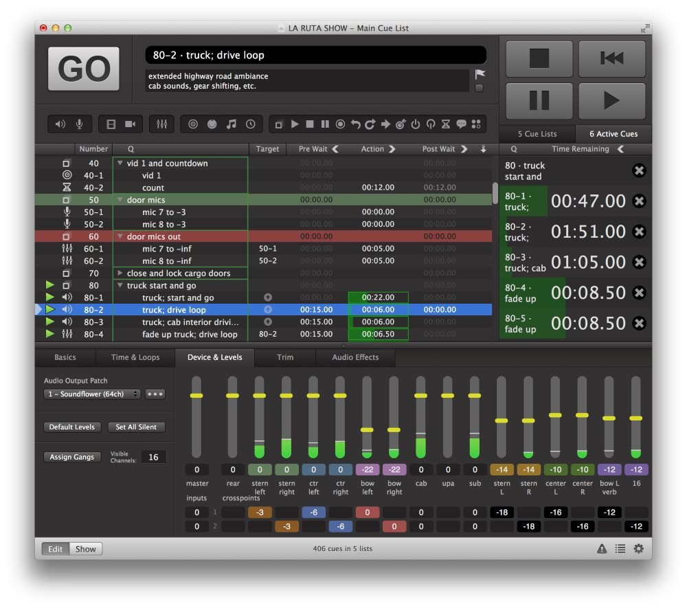 QLab Pro 4.6 MacOSX