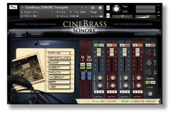 Cinesamples CineBrass Sonore KONTAKT screenshot