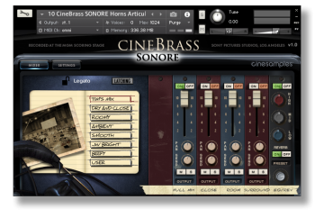 Cinesamples CineBrass Sonore KONTAKT screenshot