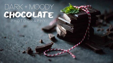 Dark and Moody Chocolate Photography: DIY Natural Light Studio