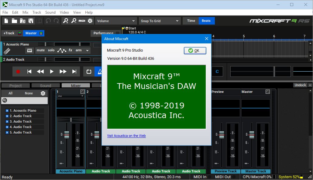 Acoustica Mixcraft Pro Studio 9.0 Build 436 Multilingual