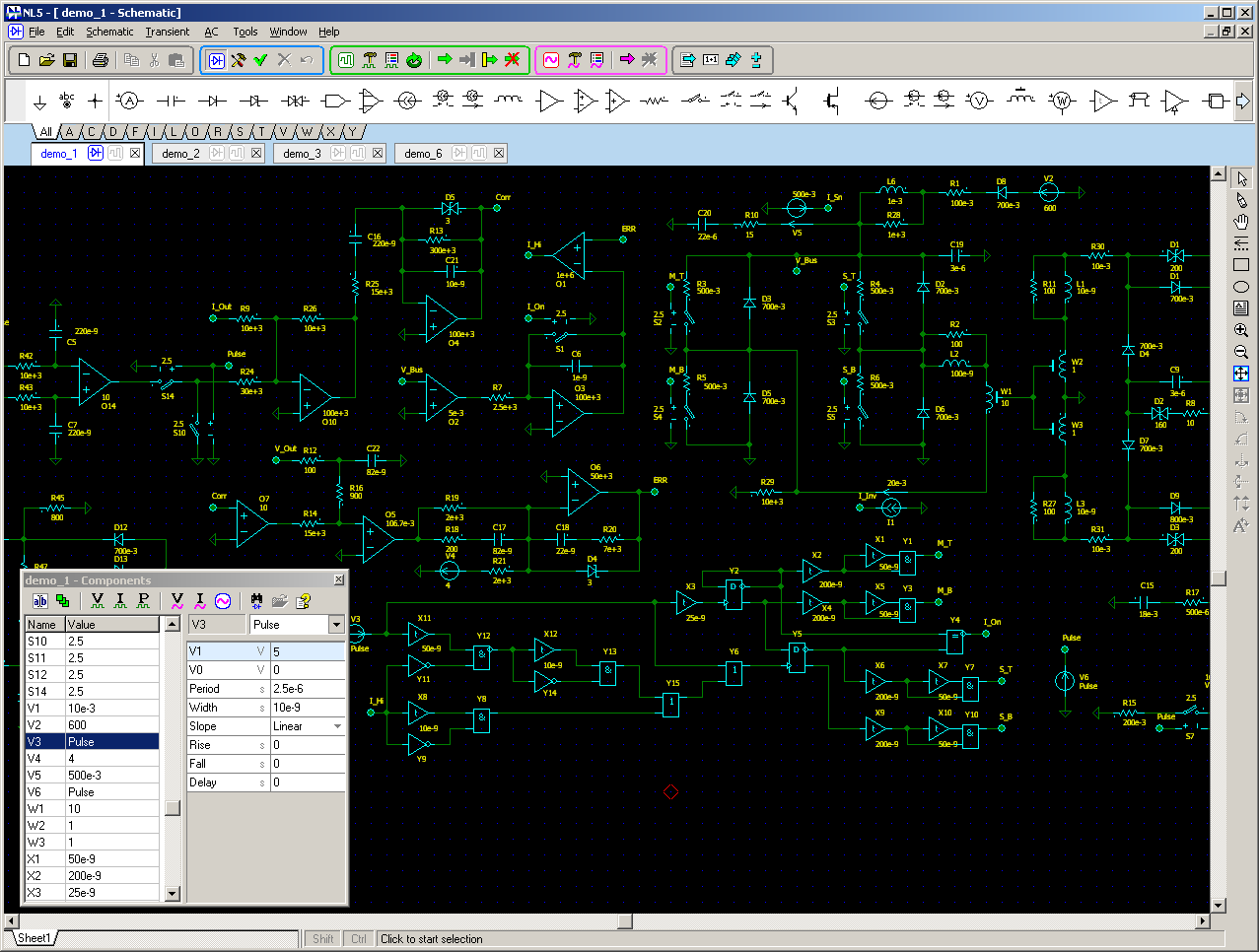 Sidelinesoft NL5 Circuit Simulator 2.6 Build 1