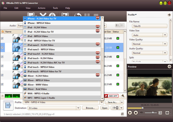 4Media DVD to MP4 Converter 7.8.24 Build 20200219