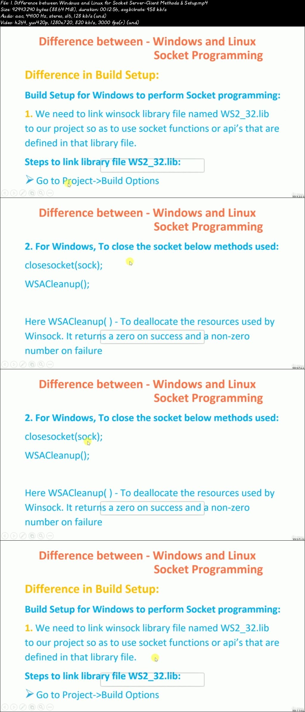  Socket Programming A to Z - Windows & Linux in C & C++ 