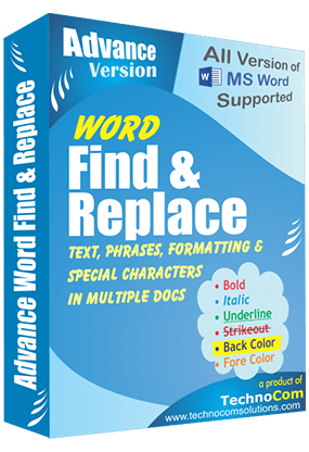 Technocom Advance Word Find and Replace 5.7.1.65 Multilingual