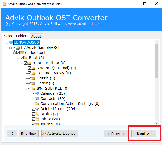 Advik Outlook OST Converter 6.0