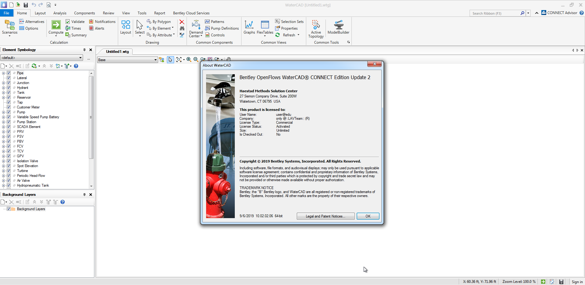 Bentley WaterCAD CONNECT Edition 10.02.02.06