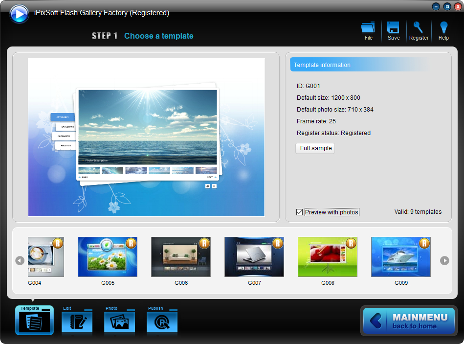 iPixSoft Flash Gallery Factory 2.6.0