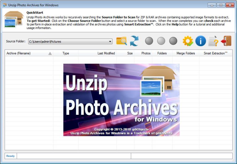 Unzip Photo Archives 2.1 Build 2003.19