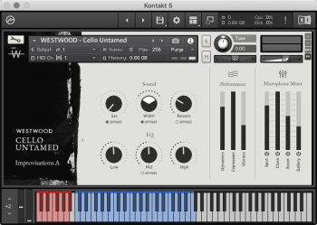 WESTWOOD Cello Untamed KONTAKT screenshot