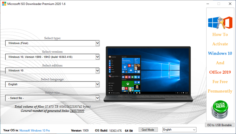 Microsoft ISO Downloader Premium 2020 1.7