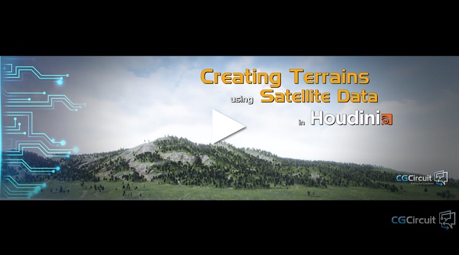 CGCircuit – Terrains using Satellite Data in Houdini