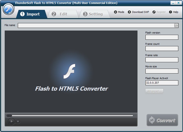 ThunderSoft Flash to HTML5 Converter 4.0.0