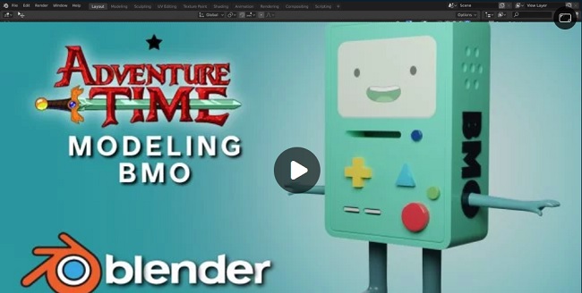 Skillshare – Create A 3D Model Of BMO From Adventure Time In Blender