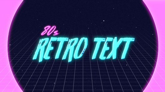 80s Retro Text Animation in After Effects