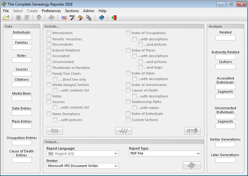 The Complete Genealogy Reporter / Builder 2018 Build 171122 Multilingual