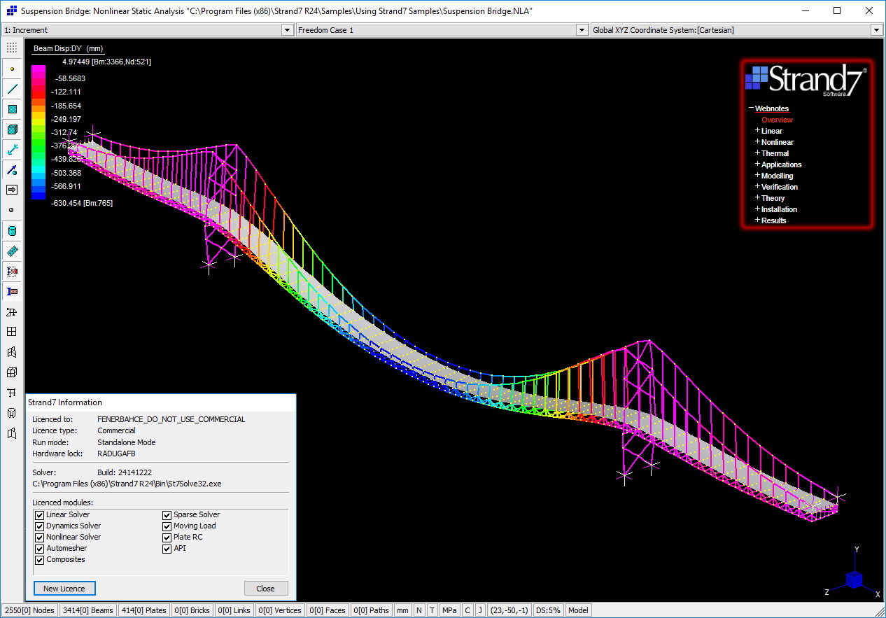 Strand7 R2.4.6 with Webnotes