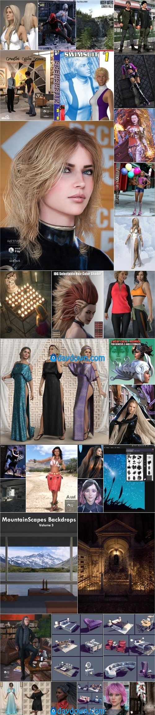 Daz 3D, Poser Bundle 1 April 2020