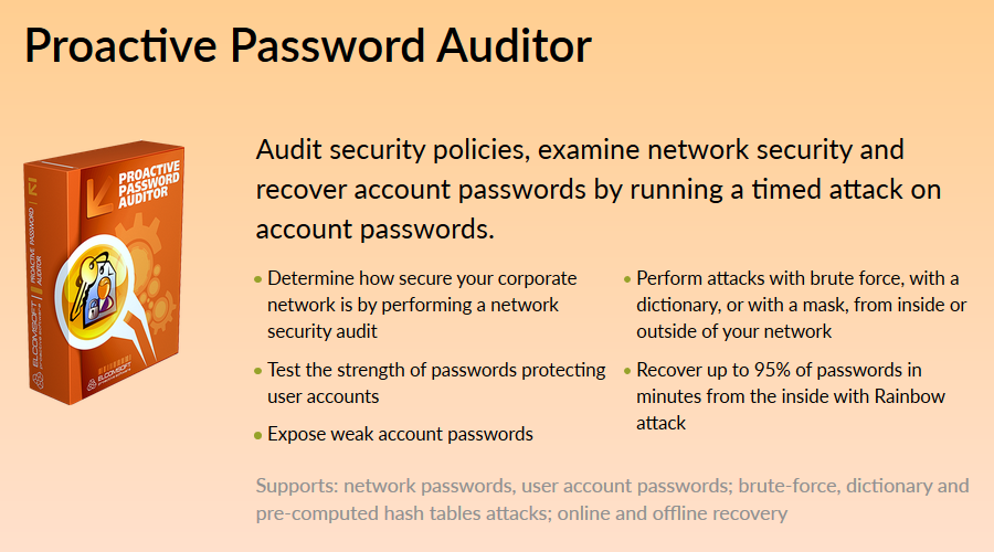 Elcomsoft Proactive Password Auditor 2.07 Build 61 Multilingual