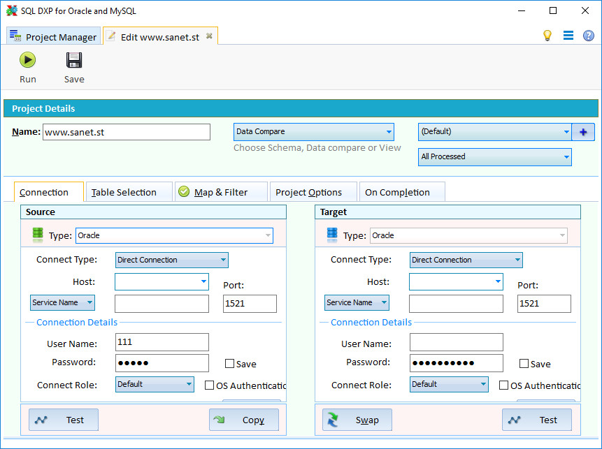 SQL DXP for Oracle and MySQL 6.5.0.157