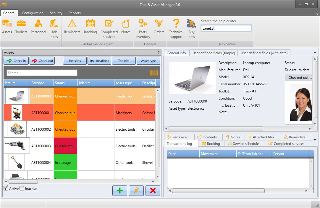 Vinitysoft Tool & Asset Manager 2.0