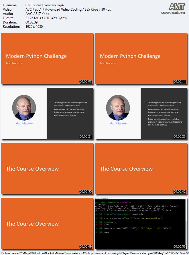 The Modern Python Challenge