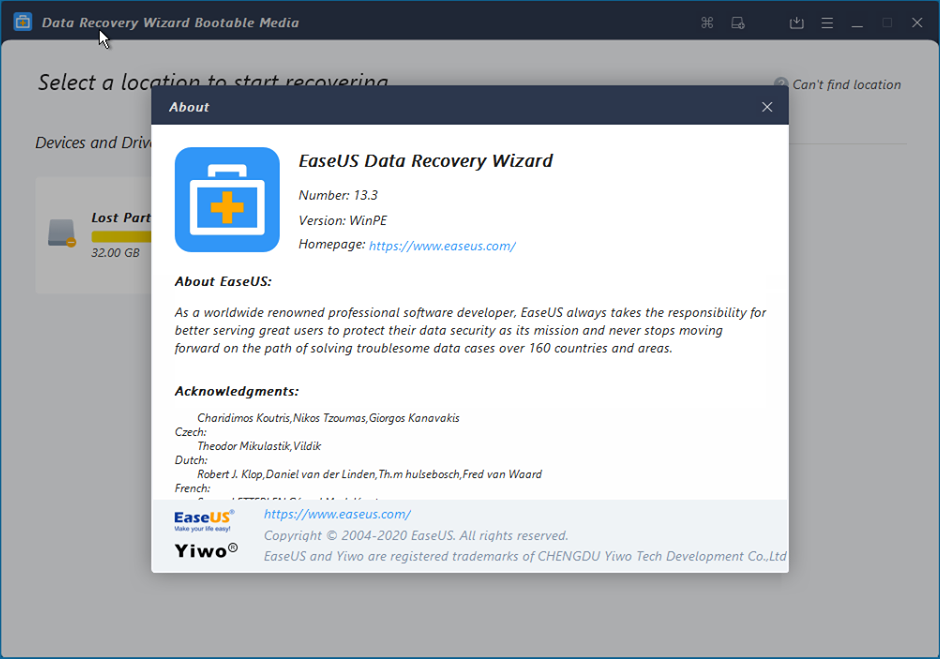 EaseUS Data Recovery Wizard 13.3 (x64) WinPE