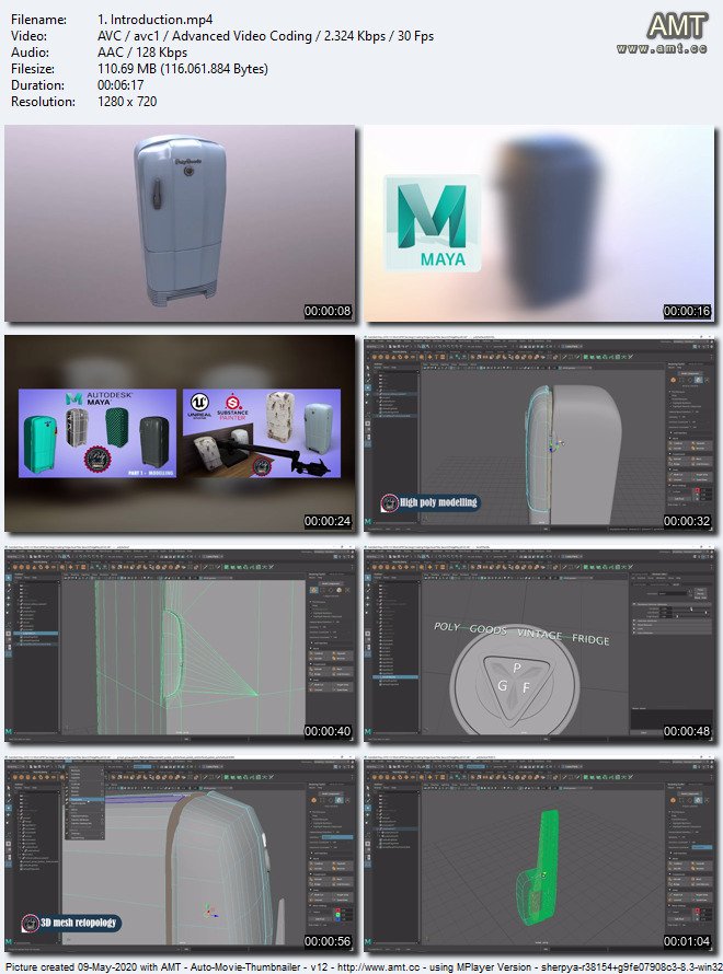 Vintage Fridge: 3D Modelling a game asset - Complete Course