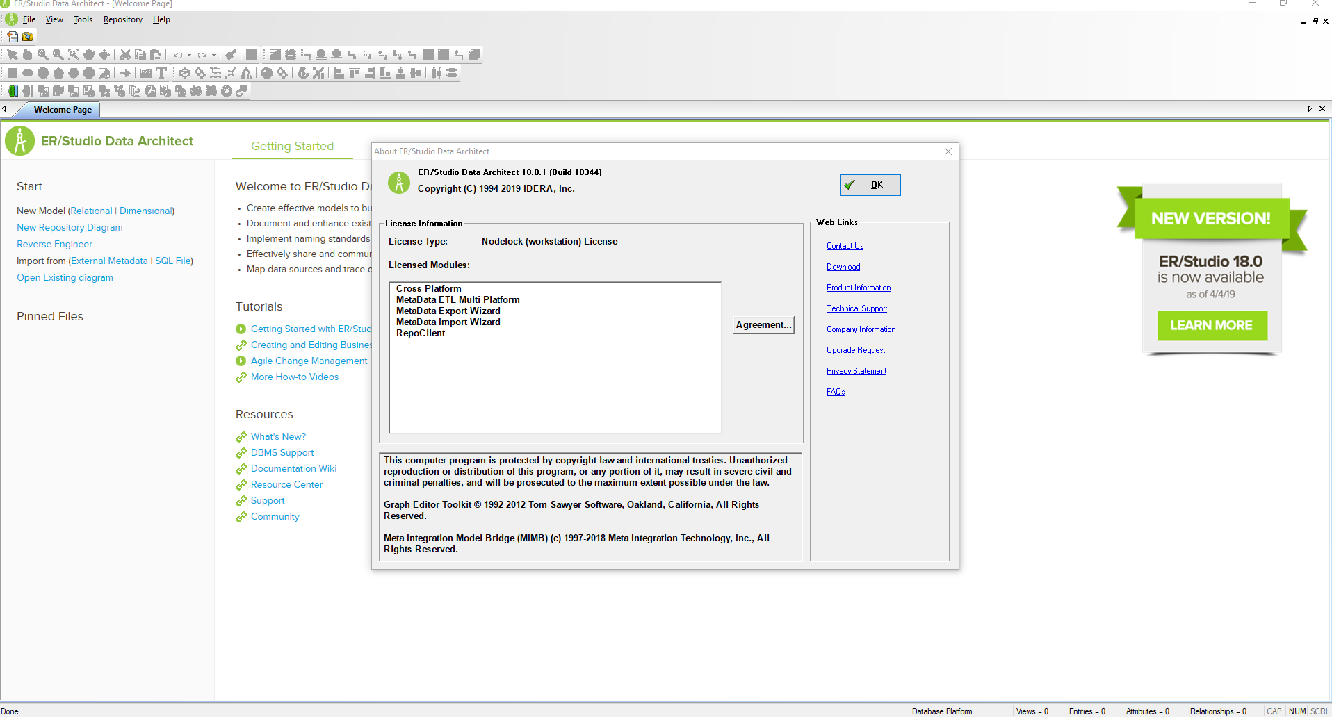 IDERA ER/Studio Data Architect 18.0.1 10344 (x64) 2019
