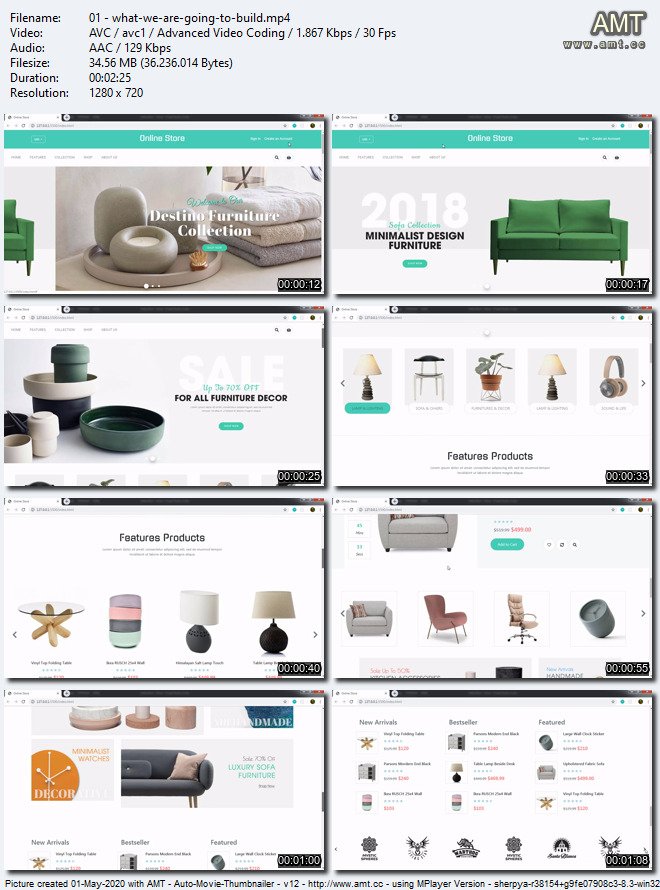 Learn Online Store Responsive Website Design HTML/CSS