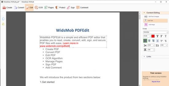 WidsMob PDFEdit 3.0.1