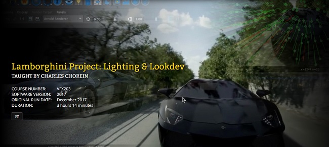 FXPHD – VFX203 – Lamborghini Project Lighting and LookDev