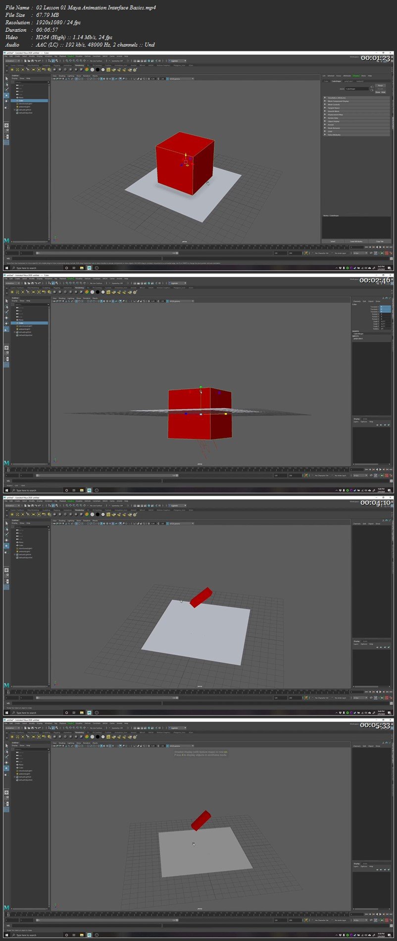 Maya 3D Animation Basics