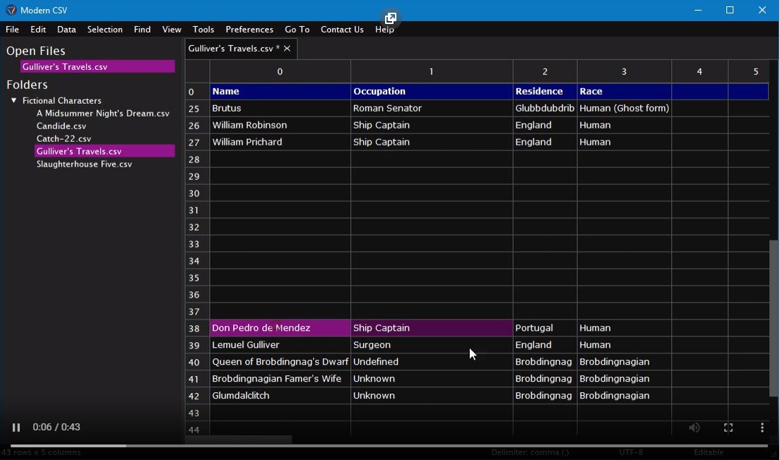 Modern CSV 1.0