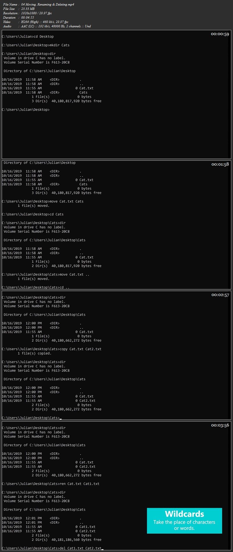 Windows Command Line Course - 2020 (CMD, Batch, MS-DOS)