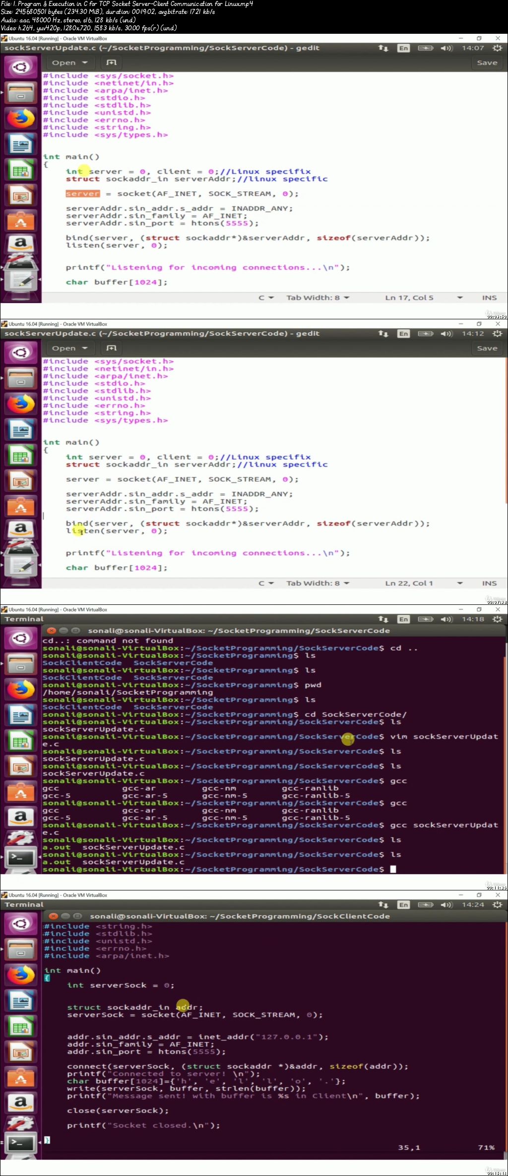  TCP/IP Socket Programming HandsOn-Windows & Linux in C & C++ 