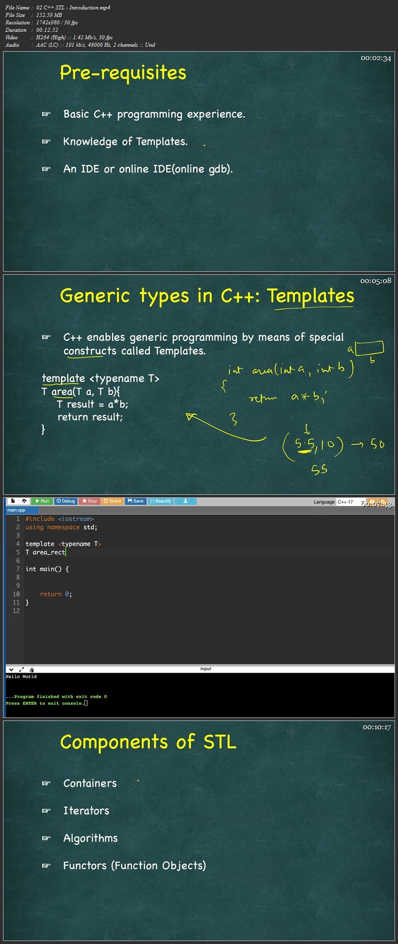 C++ Standard Template Library - STL