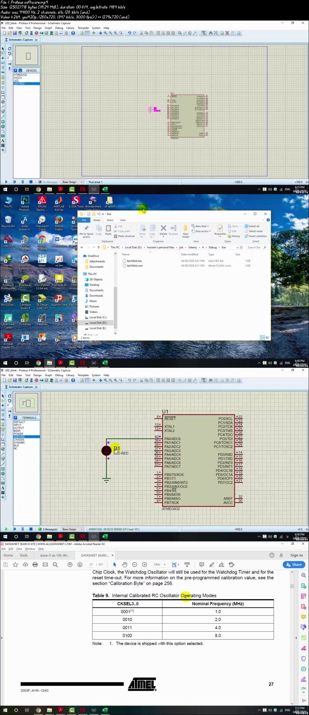 Embedded system with AVR and electronical design (9/2020)