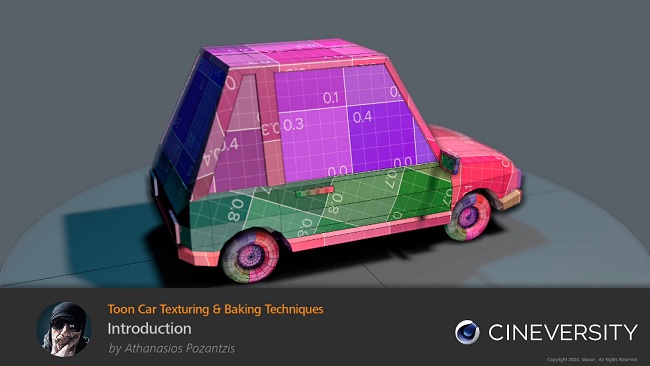 Cineversity – Toon Car Texturing & Baking Techniques