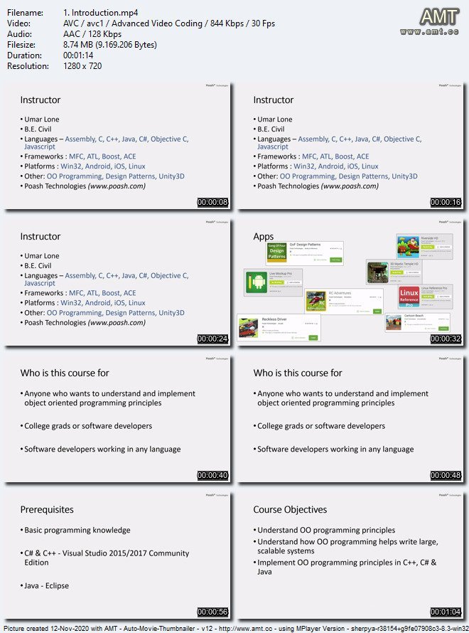 Object Oriented Analysis, Design & Programming with UML (Updated 10/2020)