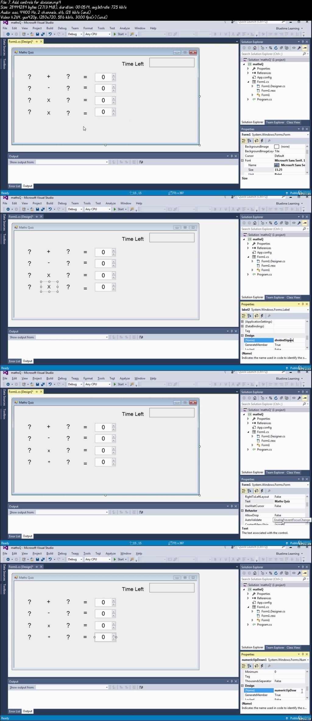  Build a Math Quiz App with C# and Visual Studio from scratch 