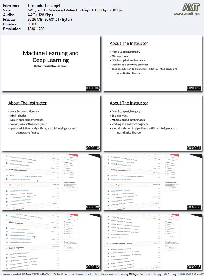 [2020] Machine Learning and Deep Learning Bootcamp in Python