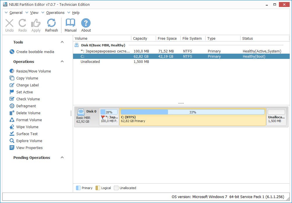 NIUBI Partition Editor Technician Edition 7.2.0