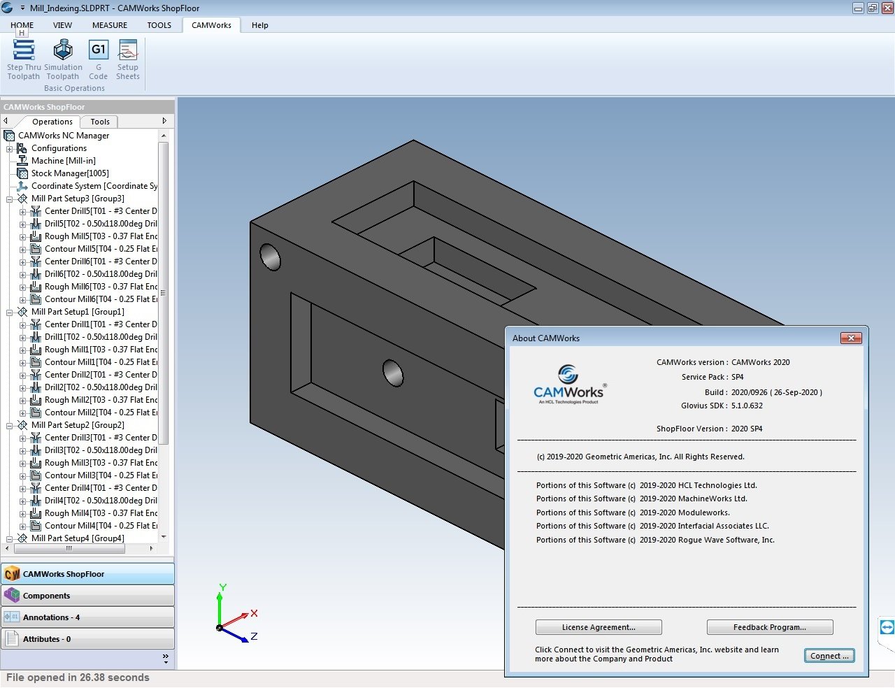 CAMWorks ShopFloor 2020 SP4