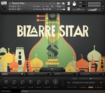 Soundiron Bizarre Sitar v3.0 KONTAKT screenshot