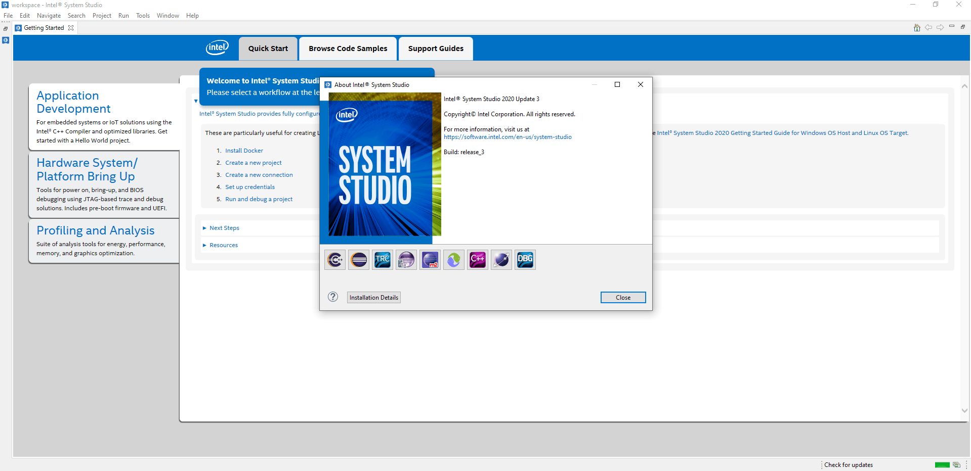 Intel System Studio Ultimate Edition Update 3 2020